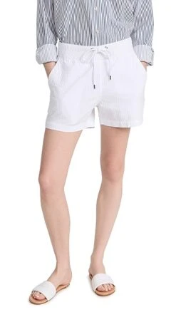 James Perse Self Stripe Cotton Shorts -Denim Diva Shop jpers411611c925 1682436433117 2 0. UX357 QL90