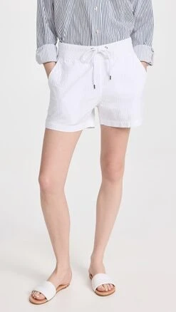 James Perse Self Stripe Cotton Shorts -Denim Diva Shop jpers411611c925 1682436434161 2 0. UX357 QL90