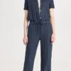 James Perse Collarless Rolled Sleeve Jumpsuit -Denim Diva Shop jpers411631f695 1682607278060 2 0. UX357 QL90