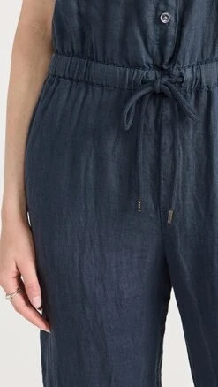 James Perse Collarless Rolled Sleeve Jumpsuit -Denim Diva Shop jpers411631f695 1682607279671 2 0. UX357 QL90