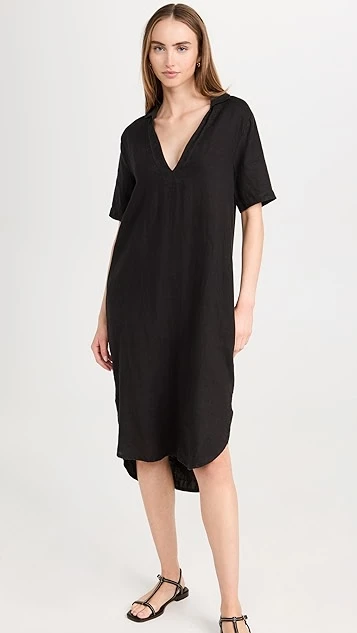 James Perse Open Henley Shirt Dress 9 James Perse Open Henley Shirt Dress - Image 7