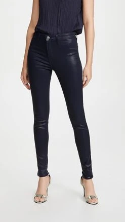 L'AGENCE Marguerite High Rise Coated Skinny Jeans