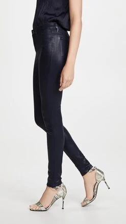 L'AGENCE Marguerite High Rise Coated Skinny Jeans -Denim Diva Shop lgenc3125766829 q3 2 0. UX357 QL90