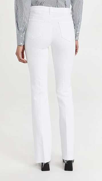 L'AGENCE Ruth Straight Raw Hem Jeans 4 L'AGENCE Ruth Straight Raw Hem Jeans - Image 2