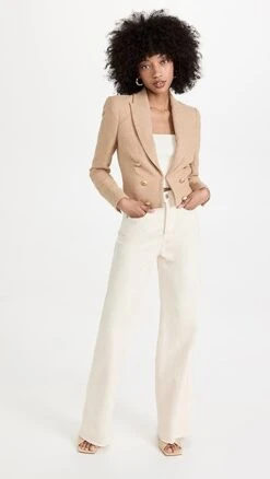 L'AGENCE Inez Cropped Blazer -Denim Diva Shop lgenc3158510943 1654878495168 2 0. UX357 QL90