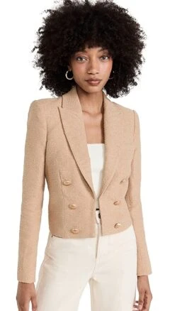 L'AGENCE Inez Cropped Blazer -Denim Diva Shop lgenc3158510943 1654878495398 2 0. UX357 QL90