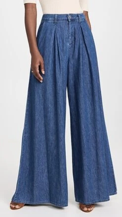 L'AGENCE Lorenza Palazzo Pants -Denim Diva Shop lgenc31724206ed 1683579044957 2 0. UX357 QL90