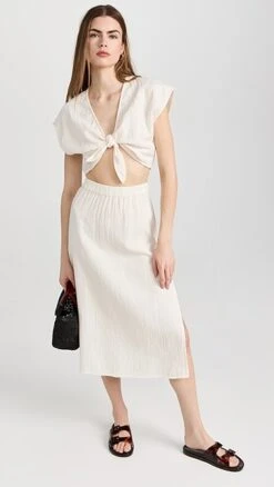 Madewell Caroline Midi Skirt -Denim Diva Shop madew4612433787 1678312982599 2 0. UX357 QL90