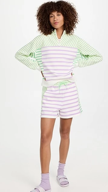 Scotch & Soda Mixed Printed Stripe Sweat Shorts 6 Scotch & Soda Mixed Printed Stripe Sweat Shorts - Image 4