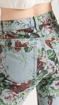 Molly Goddard Floral Printed Denim Jeans -Denim Diva Shop mgodd3001127474 1668807747747 2 0. UX357 QL90