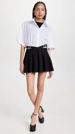 Monse Crisscross Waistband Skirt -Denim Diva Shop mnsee304401cd2d 1680620064073 2 0. UX357 QL90