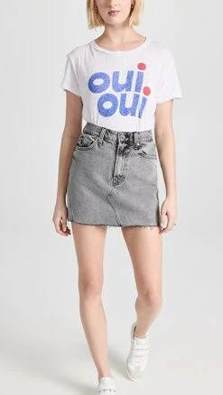 MOTHER High Waisted Wedge Micro Skirt -Denim Diva Shop mothr217211f447 1677094469356 2 0. UX357 QL90