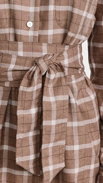 Marissa Webb Brett Lightweight Flannel U-Back Mini Dress 7 Marissa Webb Brett Lightweight Flannel U-Back Mini Dress - Image 5