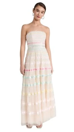 Needle & Thread Rainbow Strapless Gown -Denim Diva Shop nthre3029314b1f 1678123816974 2 0. UX357 QL90