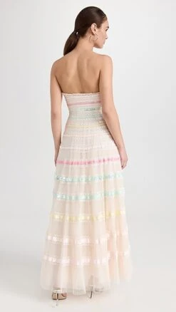 Needle & Thread Rainbow Strapless Gown -Denim Diva Shop nthre3029314b1f 1678123817557 2 0. UX357 QL90