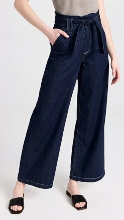 PAIGE Harper Jeans With Flutter Waistband + Self Belt -Denim Diva Shop pdeni4158524364 1679408887854 2 0. UX357 QL90