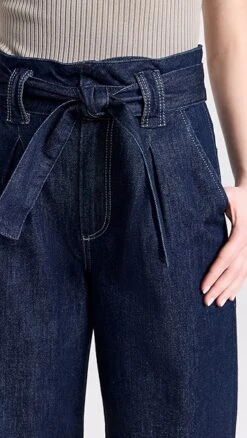 PAIGE Harper Jeans With Flutter Waistband + Self Belt -Denim Diva Shop pdeni4158524364 1679408888266 2 0. UX357 QL90