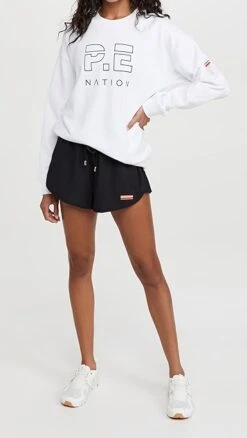 P.E NATION Ramp Run Shorts -Denim Diva Shop penat303221b002 1626272129689 2 0. UX357 QL90