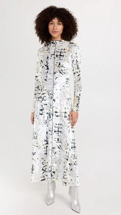 3.1 Phillip Lim Kaleidoscope Crushed Velvet Flare Dress -Denim Diva Shop phlii245481ed34 1668468349198 2 1. UX357 QL90