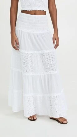 Playa Lucila Smocked Skirt