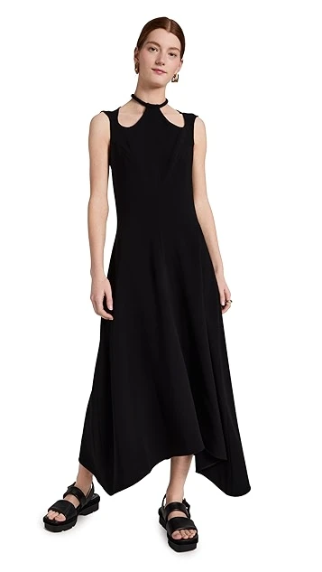 Proenza Schouler Matte Viscose Crepe A Line Dress 8 Proenza Schouler Matte Viscose Crepe A Line Dress - Image 6