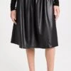 Proenza Schouler White Label Faux Leather Smocked Skirt -Denim Diva Shop pswll302831cd2d 1659710747998 2 0. UX357 QL90