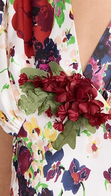 Rodarte Purple And Mauve Floral Dress 7 Rodarte Purple And Mauve Floral Dress - Image 5