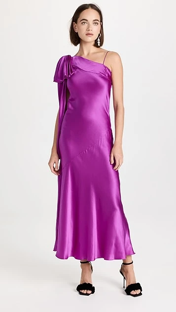 Rodarte One Shoulder Dress With Bow Detail 6 Rodarte One Shoulder Dress With Bow Detail - Image 4