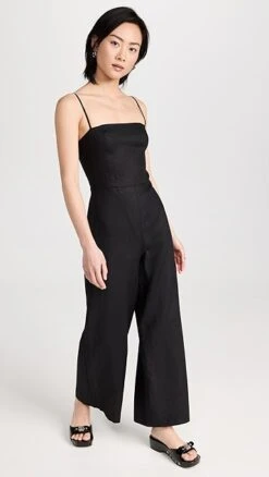 Reformation Overland Linen Jumpsuit -Denim Diva Shop refor408081071b 1680212746427 2 0. UX357 QL90