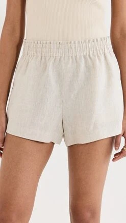 Reformation Mila Linen Shorts