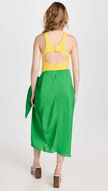 Rosie Assoulin Bodysuit Sarong Dress 5 Rosie Assoulin Bodysuit Sarong Dress - Image 3