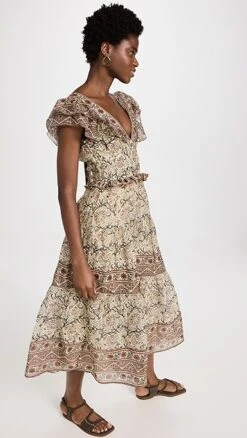 Sea Marlee Print Flutter Sleeve Dress -Denim Diva Shop seaaa2181312955 1674661906837 2 0. UX357 QL90