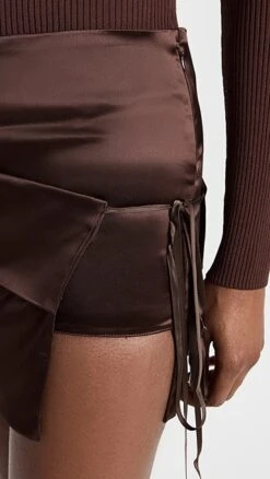 Supriya Lele Stretch Satin Nic Micro Mini Skirt -Denim Diva Shop slele3000111141 1665343761417 2 0. UX357 QL90