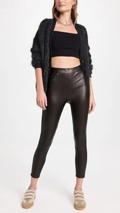 SPANX Leather Like Ankle Skinny Pants -Denim Diva Shop spanx4041419428 1661191395901 2 0. UX357 QL90