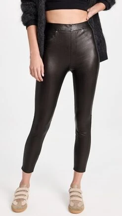 SPANX Leather Like Ankle Skinny Pants
