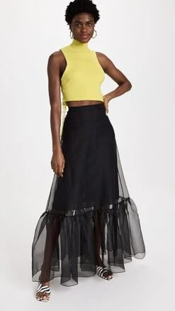 STAUD Ambrosia Skirt -Denim Diva Shop staud314391071b 1671146538080 2 0. UX357 QL90