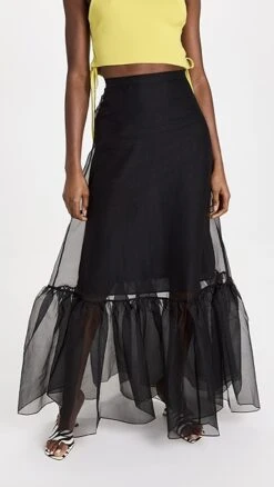 STAUD Ambrosia Skirt -Denim Diva Shop staud314391071b 1671146538272 2 0. UX357 QL90