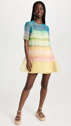 STAUD Mini Hyacinth Dress -Denim Diva Shop staud316101ff81 1681752120059 2 0. UX357 QL90