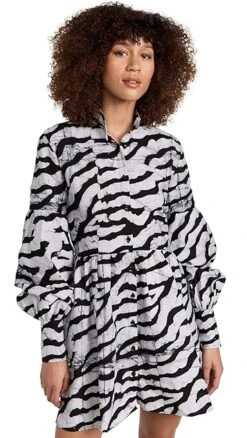 Studio 189 Hand-Batik Cotton Blouson Sleeve Mini Dress -Denim Diva Shop stdon3003422686 1683667157290 2 0. UX357 QL90