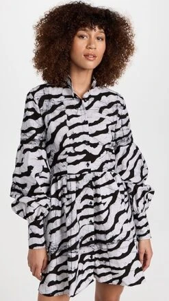 Studio 189 Hand-Batik Cotton Blouson Sleeve Mini Dress -Denim Diva Shop stdon3003422686 1683667157453 2 0. UX357 QL90