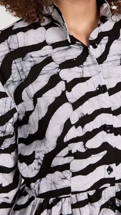 Studio 189 Hand-Batik Cotton Blouson Sleeve Mini Dress -Denim Diva Shop stdon3003422686 1683667159943 2 0. UX357 QL90