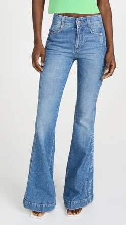 Stella McCartney Salt & Pepper Logo 70's Flare Jeans 15 Stella McCartney Salt & Pepper Logo 70's Flare Jeans -Denim Diva Shop stela2189712496 1656697181946 2 0. UX357 QL90