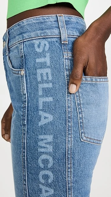 Stella McCartney Salt & Pepper Logo 70's Flare Jeans 7 Stella McCartney Salt & Pepper Logo 70's Flare Jeans - Image 5