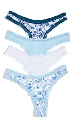 Stripe & Stare Spring Paisley Thong Four Pack -Denim Diva Shop ststa301411a569 1679404480967 2 0. UX357 QL90