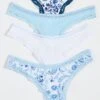 Stripe & Stare Spring Paisley Thong Four Pack -Denim Diva Shop ststa301411a569 1679404481203 2 0. UX357 QL90