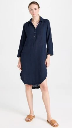 SUNDRY Longsleeve Shirttail Dress -Denim Diva Shop sundr321201d6a1 1679670146123 2 0. UX357 QL90