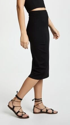 Susana Monaco High Waist Slit Skirt -Denim Diva Shop susan405981071b q3 2 0. UX357 QL90