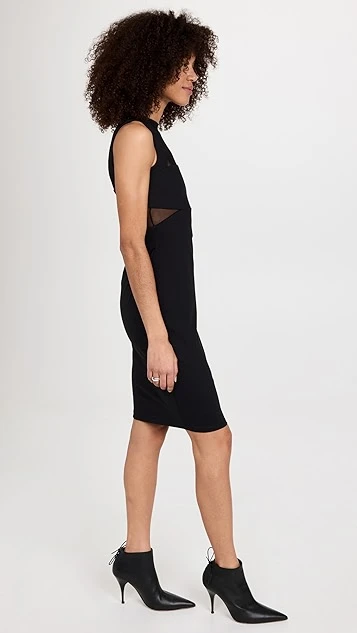 Susana Monaco Cut Out Crew Mesh Dress 5 Susana Monaco Cut Out Crew Mesh Dress - Image 3