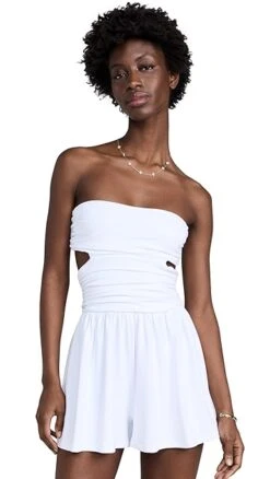 Susana Monaco Tube Cut Out Gathered Romper 14 Susana Monaco Tube Cut Out Gathered Romper -Denim Diva Shop susan4097012244 1676414777036 2 0. UX357 QL90