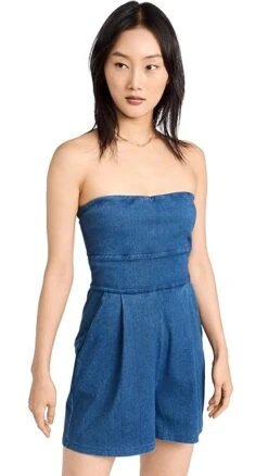 Susana Monaco Stretch Denim Romper -Denim Diva Shop susan4097112451 1677088032919 2 0. UX357 QL90